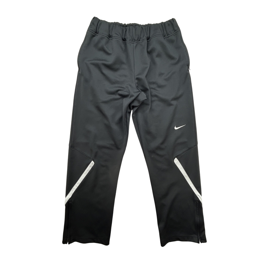 Nike Pants Mens Small Dri-FIT Black Athletic Track Joggers Zip Ankle Reflective